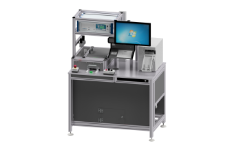 Leak testing station for sensor housings